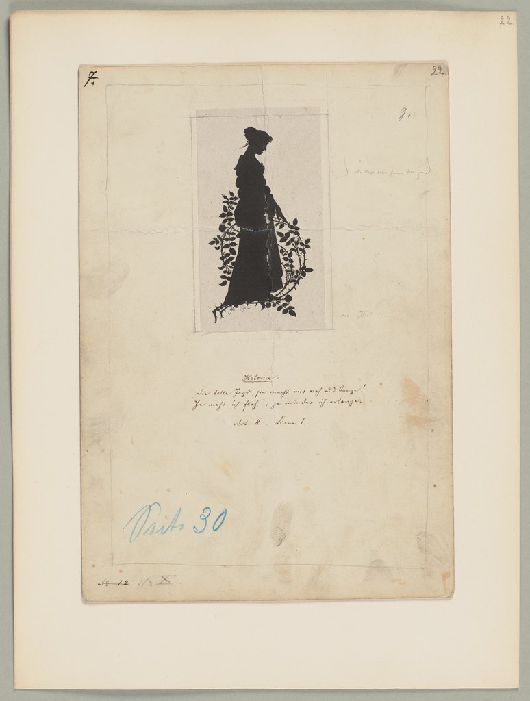 Untersatzbogen 22, Probedruck, Unknown artist