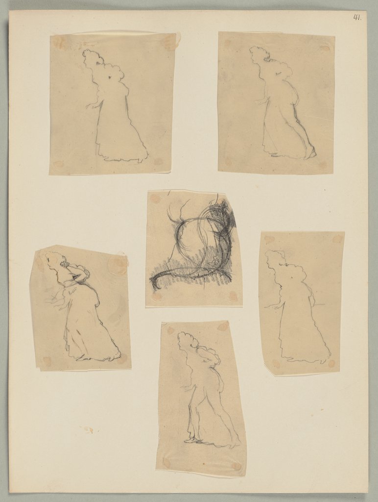 Untersatzbogen 41, Entwürfe und Pausen, Unknown artist