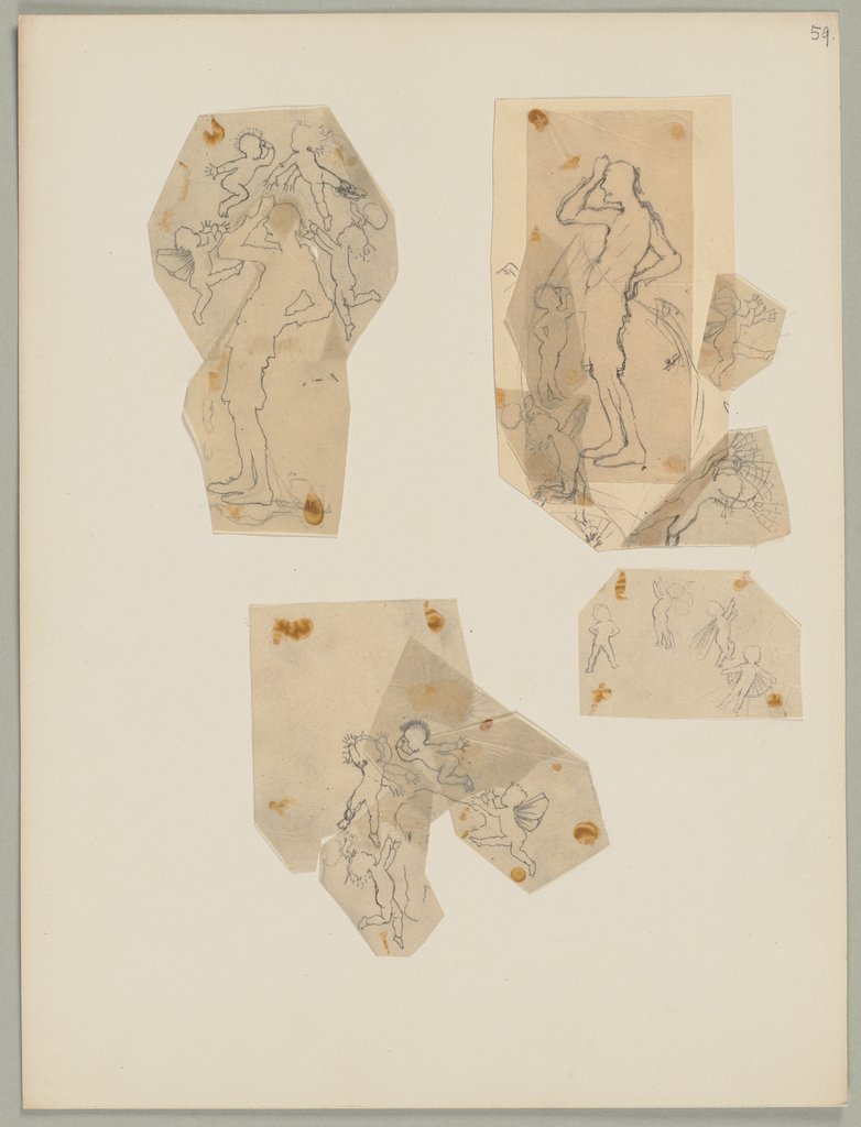 Untersatzbogen 59, Entwürfe und Pausen, Unknown artist