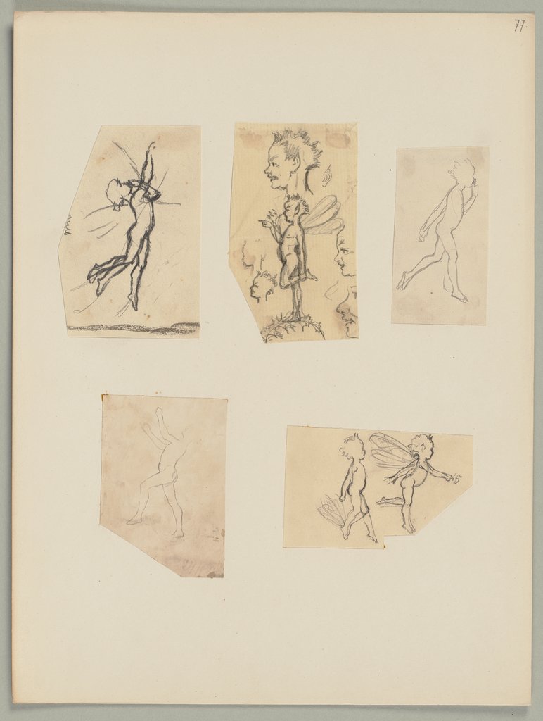 Untersatzbogen 77, Entwürfe und Pausen, Unknown artist