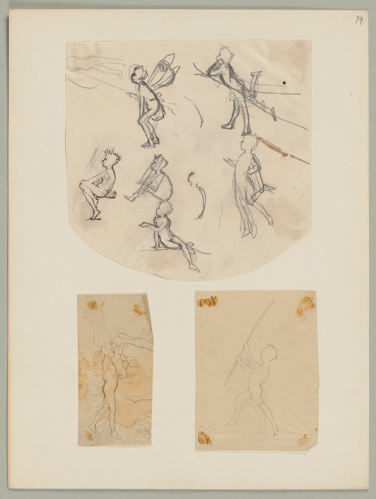 Untersatzbogen 79, Entwürfe und Pausen, Unknown artist