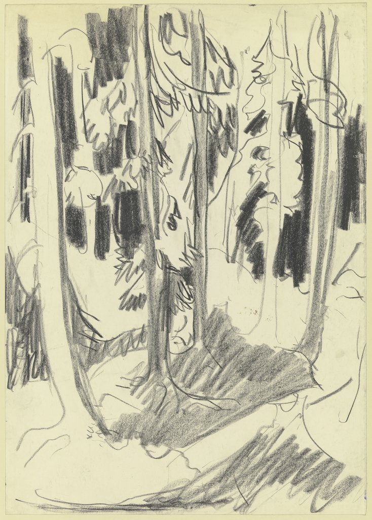 Fir forest, Ernst Ludwig Kirchner