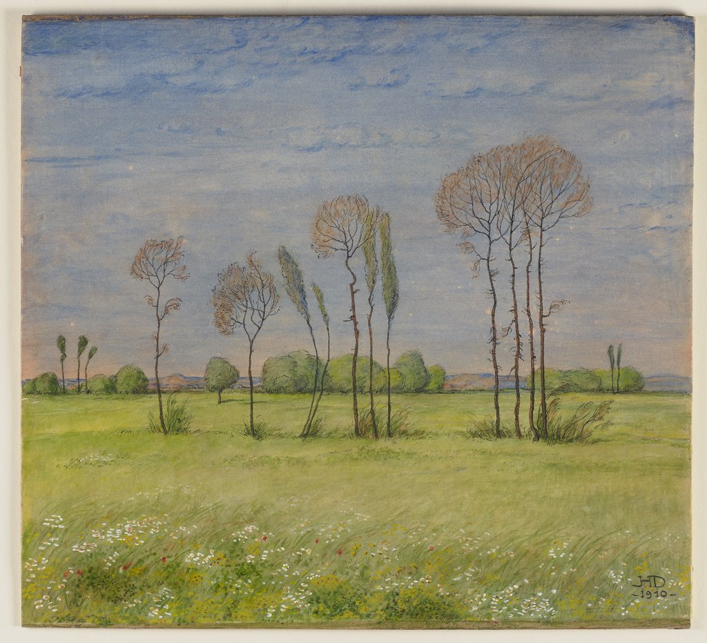 Landscape in spring, Hermann Dumler