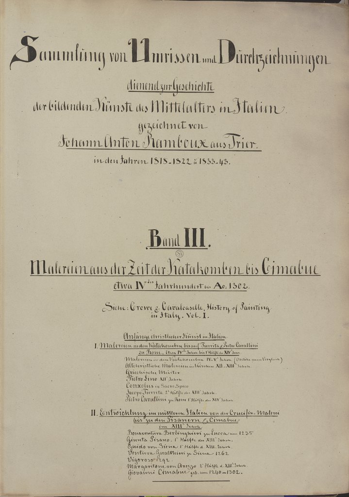 Sammlung von Umrissen und Durchzeichnungen, Band 3, Johann Anton Ramboux