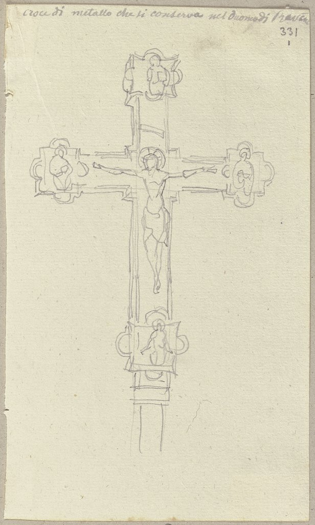 Metallenes Kreuz im Dom zu Ravenna, Johann Anton Ramboux