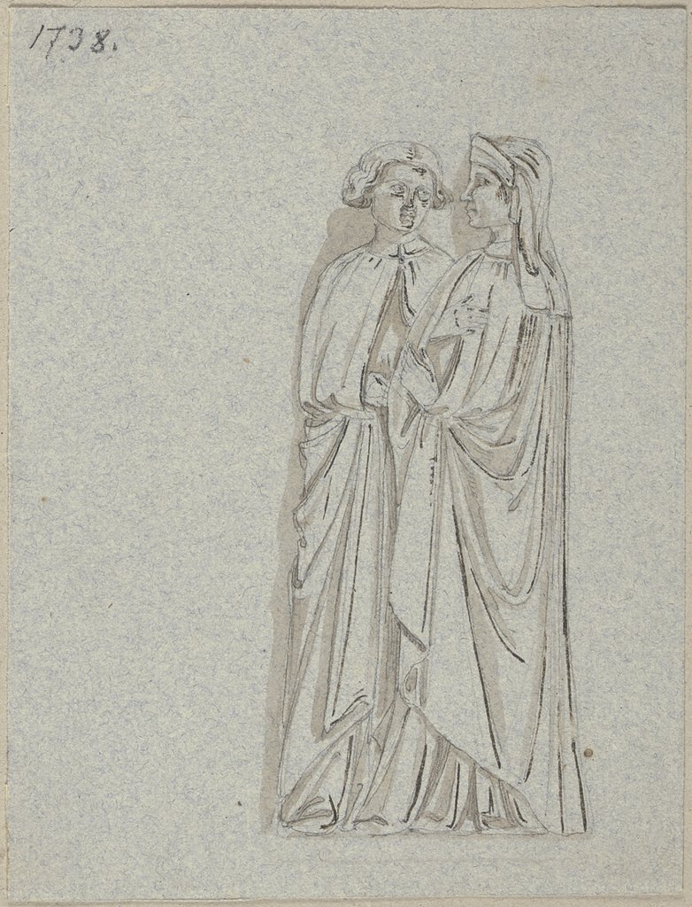 Elfenbeinarbeiten - Maria und Johannes (?), Johann Anton Ramboux