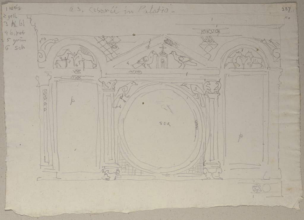 Der Altar von San Caesareo de Appia in Rom, Johann Anton Ramboux