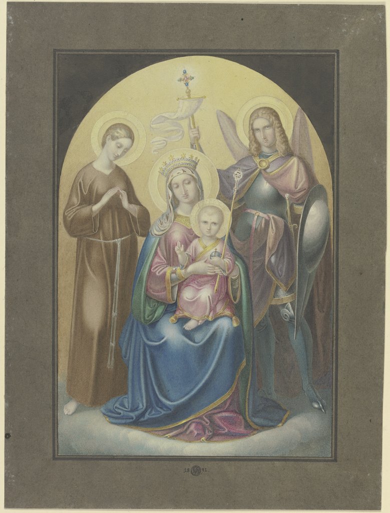 Madonna mit dem Heiligen Michael und der Heiligen Euphrosina, Ferdinand Fellner