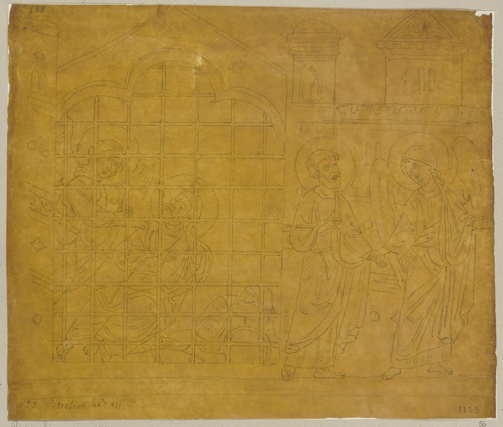 Heiligenszene nach Pietro Lino aus dem XII. Jahrhundert, Johann Anton Ramboux