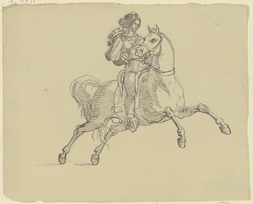 Reiter auf seinem Pferd, Ferdinand Fellner