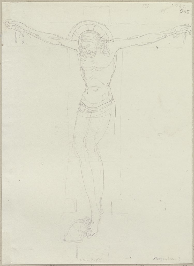 Kruzifix auf Holz in S. Andrea zu Spello, Johann Anton Ramboux