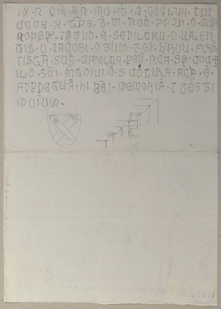 Grabsteininschrift der Familie Valenti in Trevi, Johann Anton Ramboux