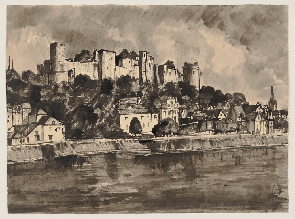 Die Burg Chinon und das Ufer der Vienne, Hermann Lismann