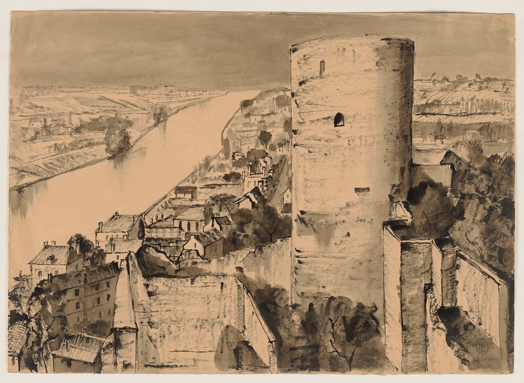 Blick von der Burg Chinon auf die Vienne, Hermann Lismann