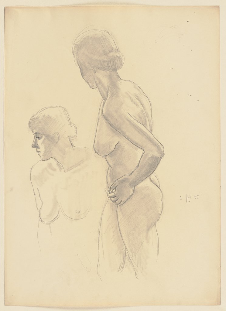 Two female nudes, Hermann Lismann