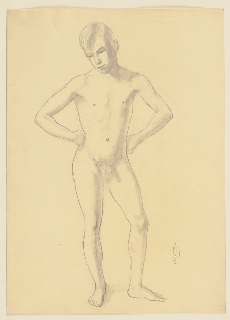 Male nude, Hermann Lismann