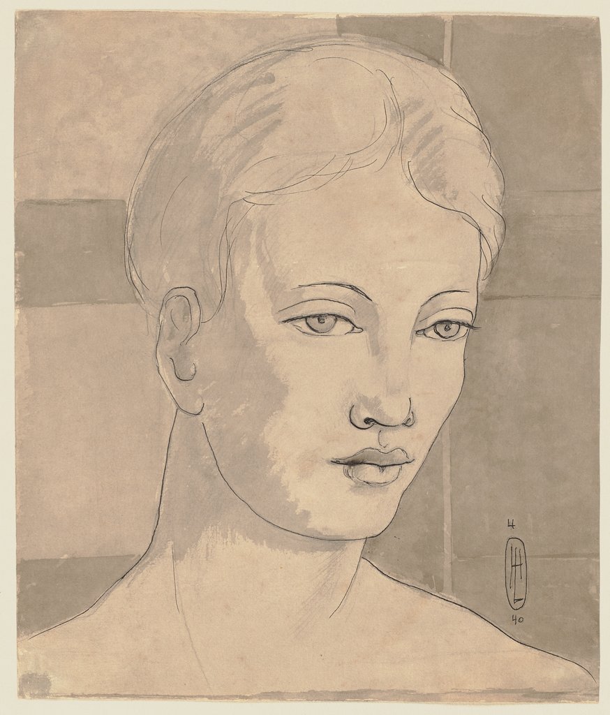 Female portrait, Hermann Lismann