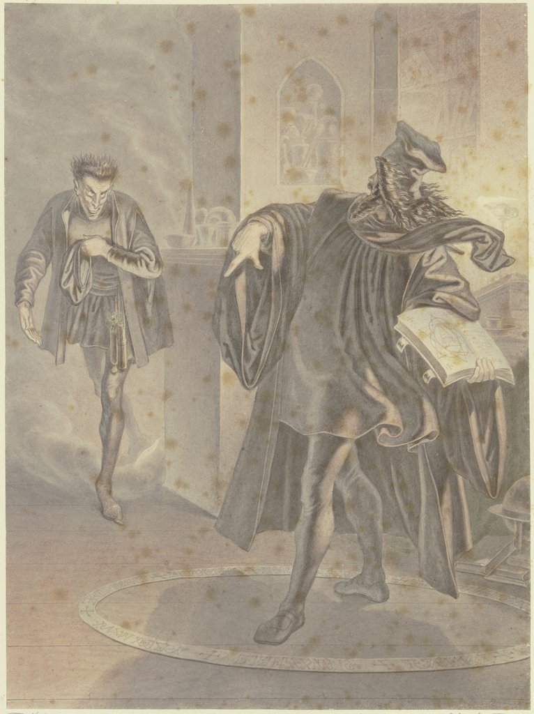 Faust zwingt Mephisto in den Zauberkreis, Ferdinand Fellner