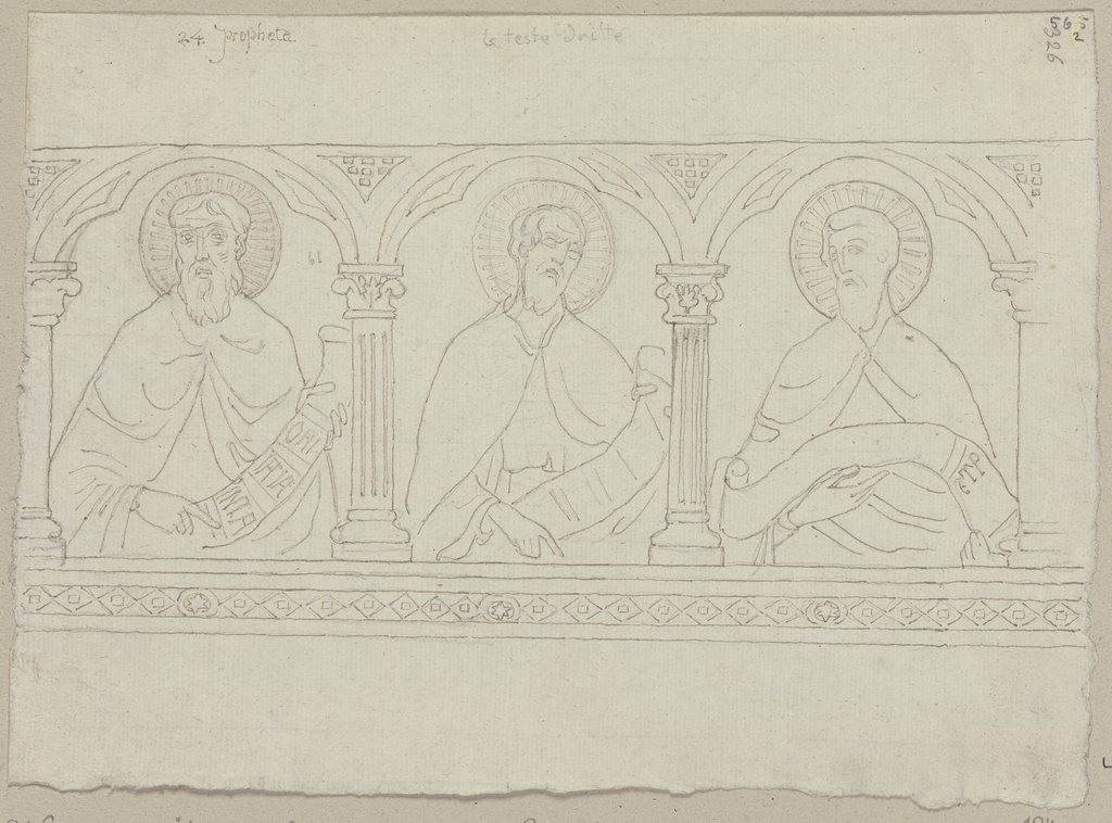 Wandgemälde im Chor der oberen Kirche von San Francesco in Assisi, Johann Anton Ramboux, nach Giunta Pisano;   ?