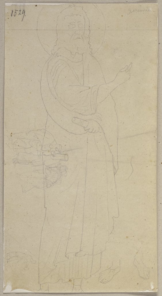 Der Prophet Jeremia aus einem griechischen Codex in der Biblioteca Medicea Laurenziana in Florenz, Johann Anton Ramboux