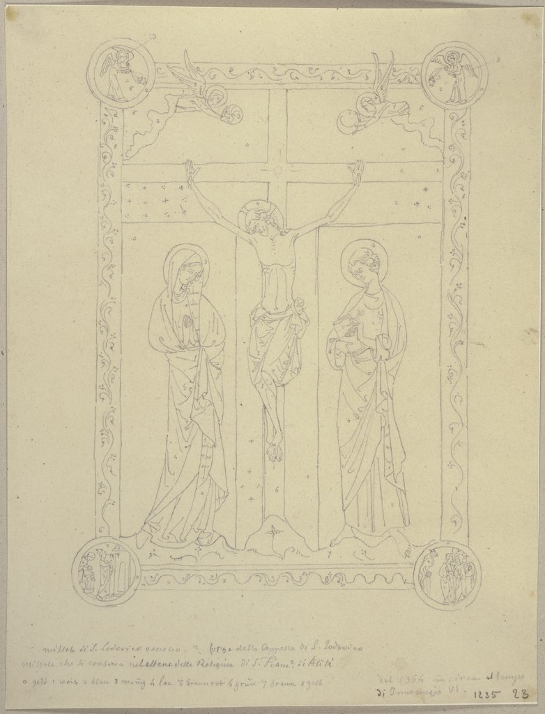 Aus einem Missale, welches zum Gebrauch am Altar des Heiligen Ludwig in der San Francesco zu Assisi diente, Johann Anton Ramboux