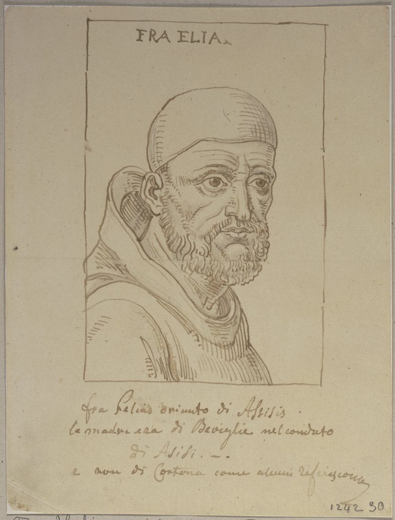 Eine Kopie nach einem Porträt des Elias von Cortona, Johann Anton Ramboux