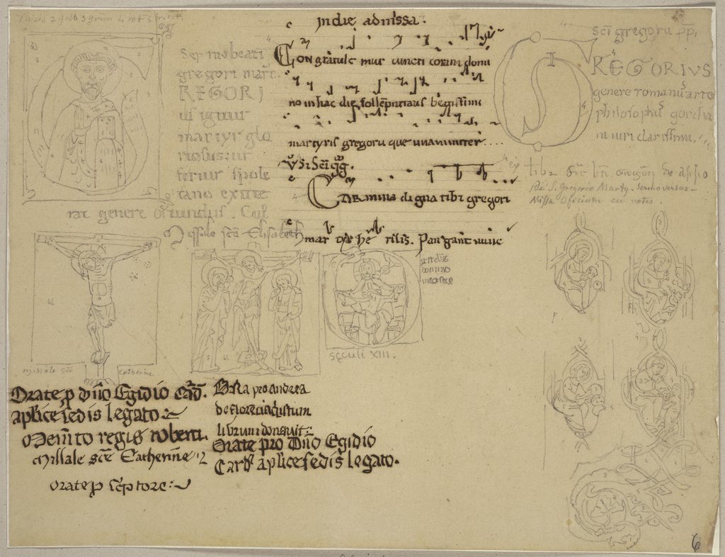 Initialen aus Assisi, Johann Anton Ramboux