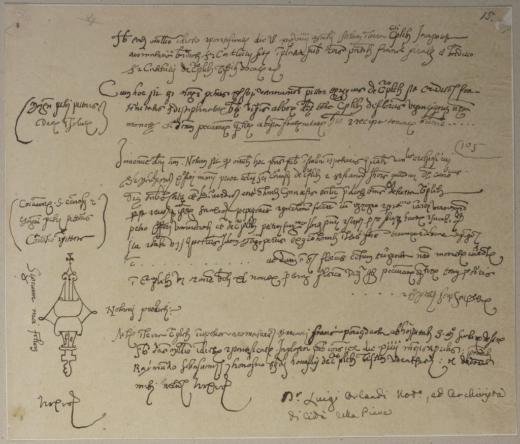 Die Nachschrift einer unbekannten Schrift, Johann Anton Ramboux
