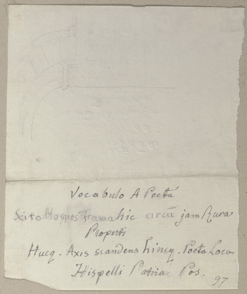 Eine schemenhafte Wiedergabe eines Torbogens, Johann Anton Ramboux