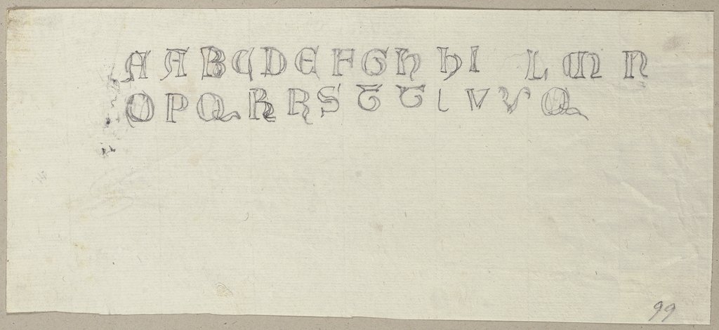 Die Nachschrift einer Inschrift, Johann Anton Ramboux