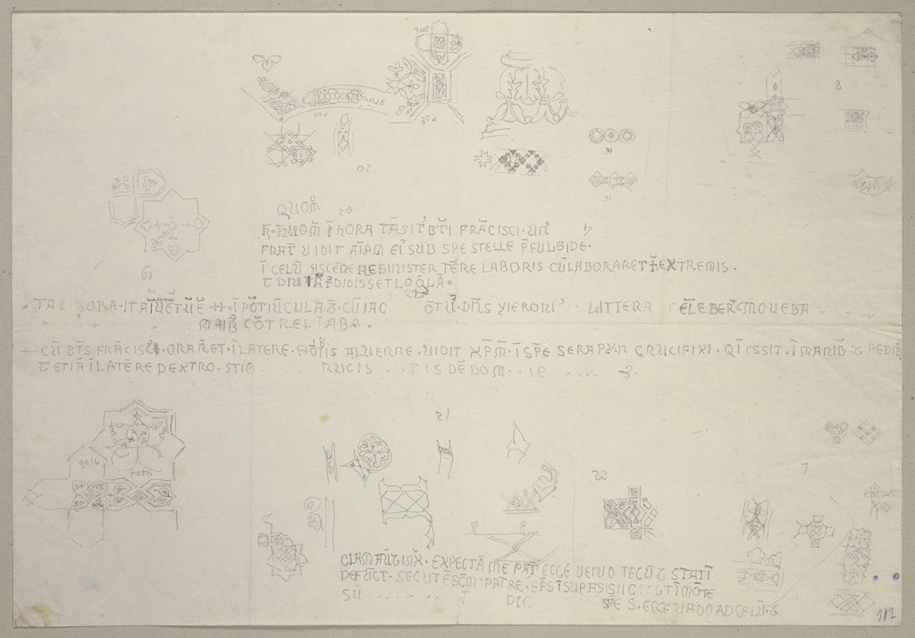 Ornamentale Studien nebst Nachschriften verschiedener Inschriften, Johann Anton Ramboux