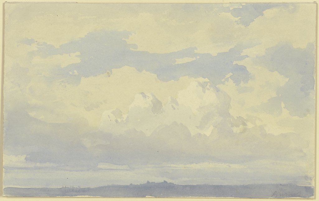 Studies of clouds, Karl Peter Burnitz