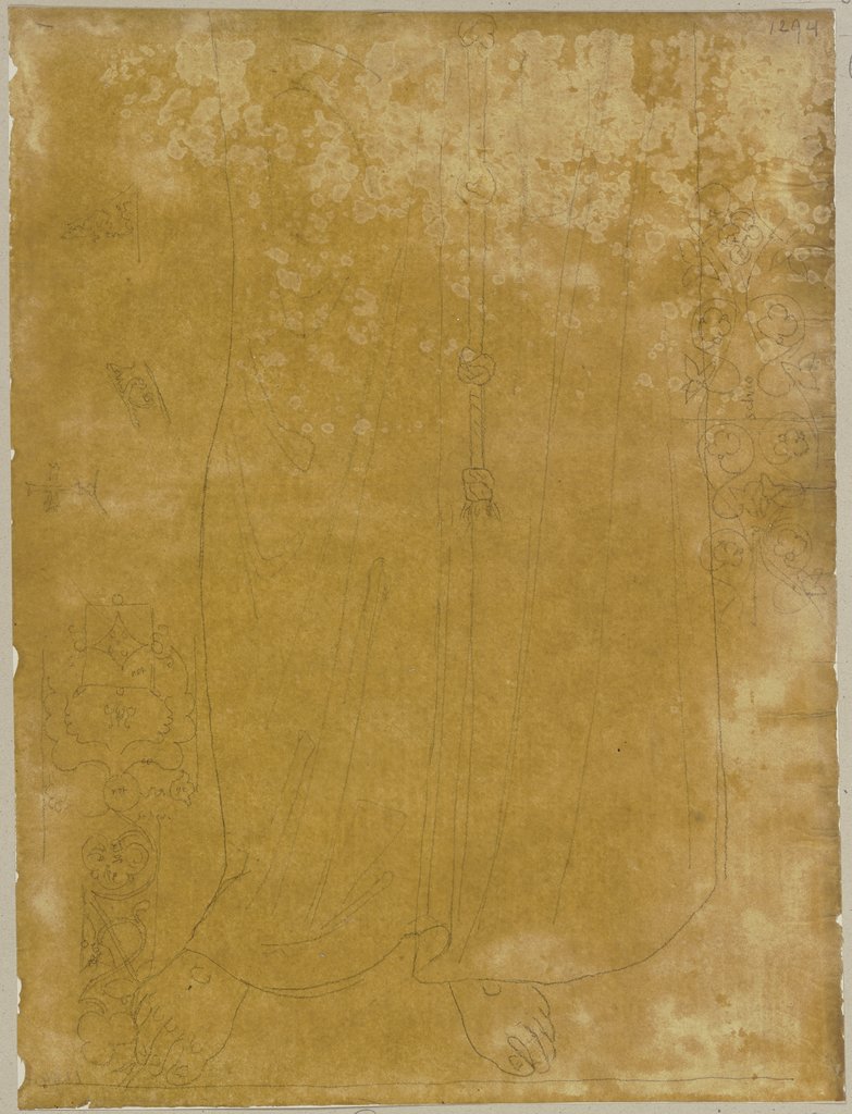 Franz von Assisi für Ginta Pisano oder auch für Cimabue gehalten, Johann Anton Ramboux, after Giunta Pisano, after Cimabue
