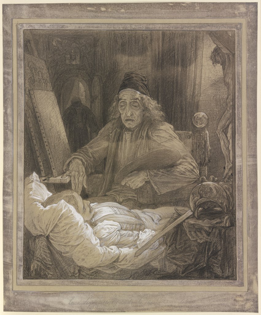 Luca Signorelli Painting his Dead Son, Frederic Leighton Leighton of Stretton