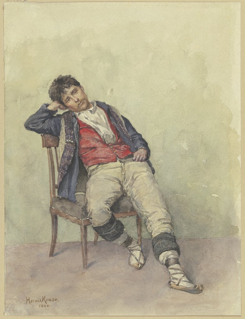 Sitting Italian, Hermann Kruse
