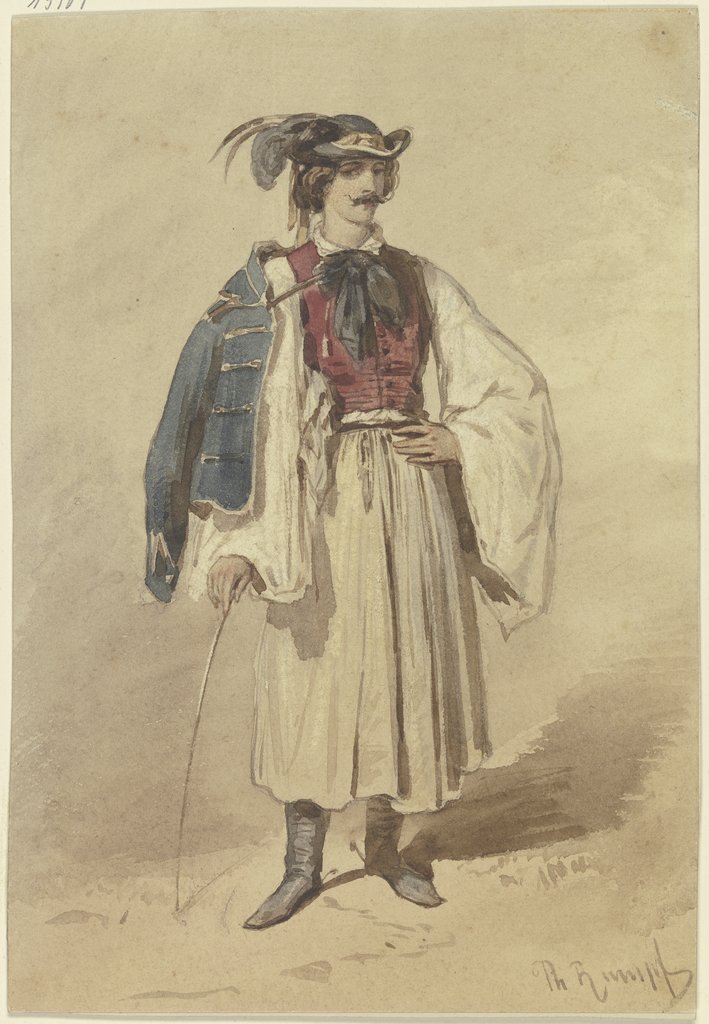 Serb in national costume, Philipp Rumpf