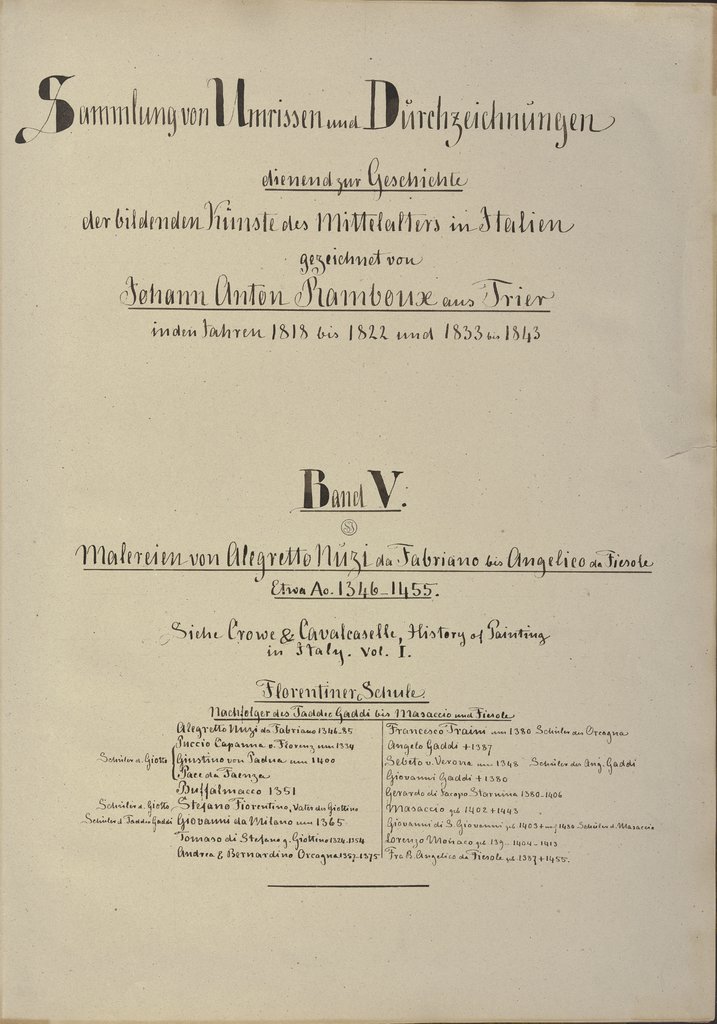 Sammlung von Umrissen und Durchzeichnungen, Band 5, Johann Anton Ramboux