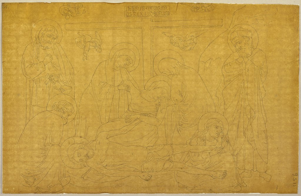 Lamentation of Christ, Johann Anton Ramboux, after Puccio Capanna