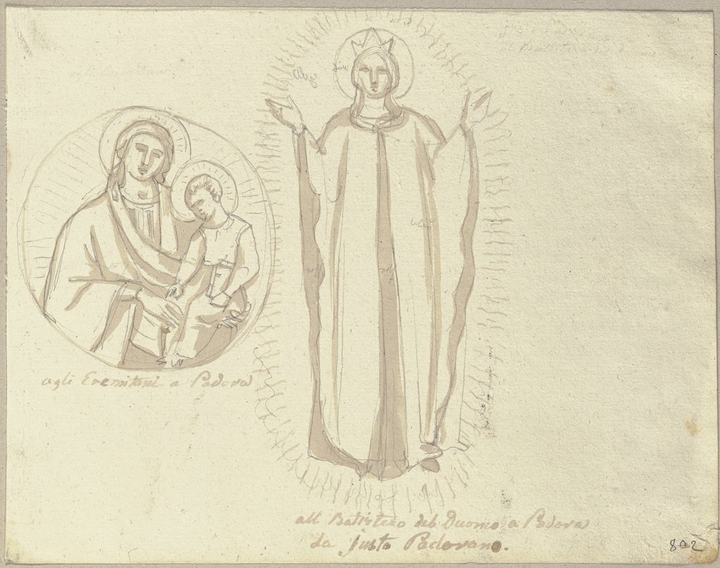 In der Eremitaner-Kirche zu Padua, Johann Anton Ramboux, after Giusto de' Menabuoi