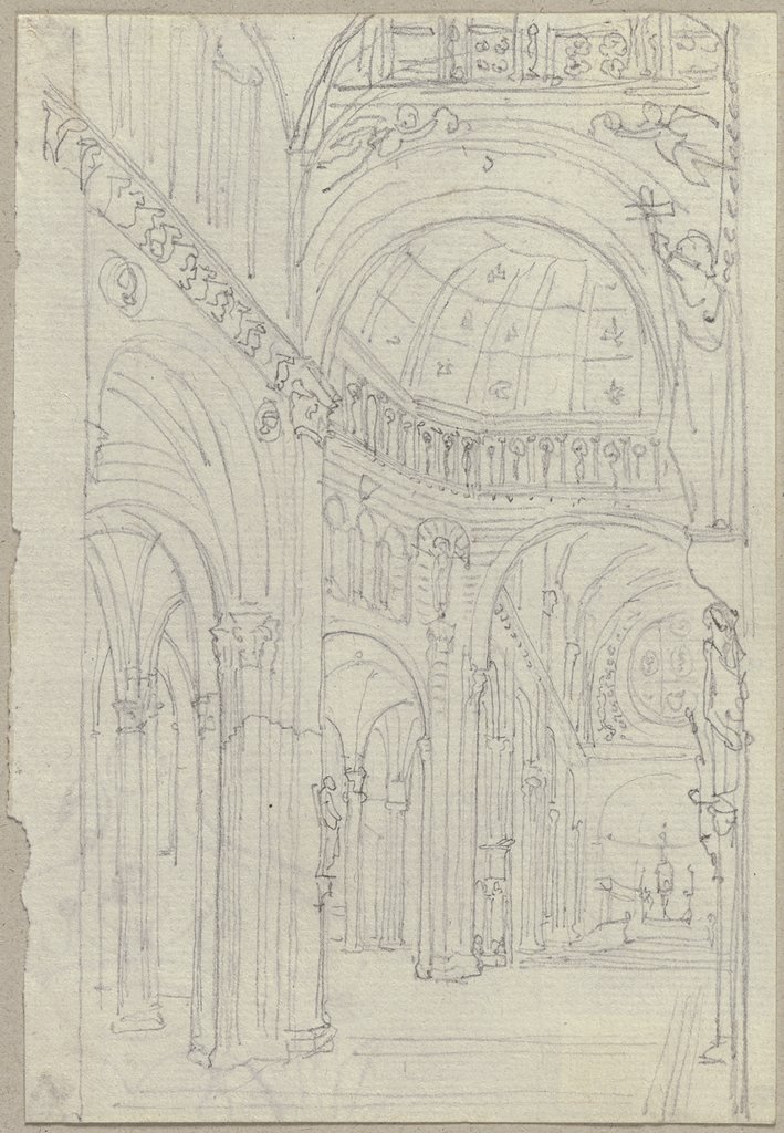 Innenraum des Doms zu Siena, Johann Anton Ramboux