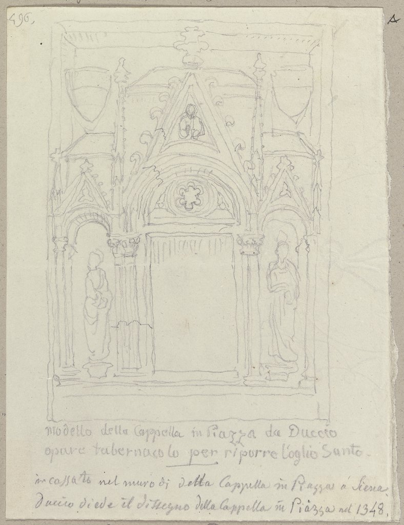 Die Kapelle des Duccio zu Siena (?), Johann Anton Ramboux