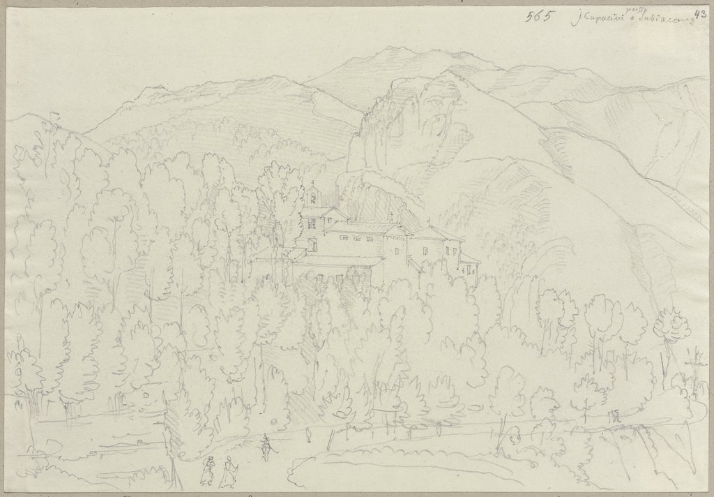 Das Kapuzinerkloster bei Subiaco (?), Johann Anton Ramboux