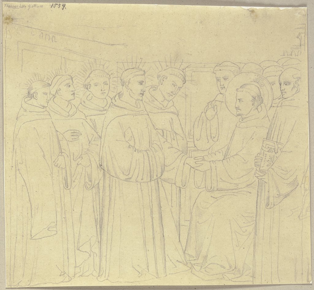Predellenbilder des Giottino aus dem Leben des heiligen Franciscus zu Florenz, Johann Anton Ramboux, nach Giottino