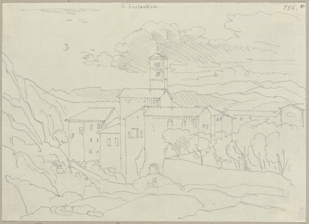 Das Benediktinerkloster Santa Scolastica bei Subiaco, Johann Anton Ramboux