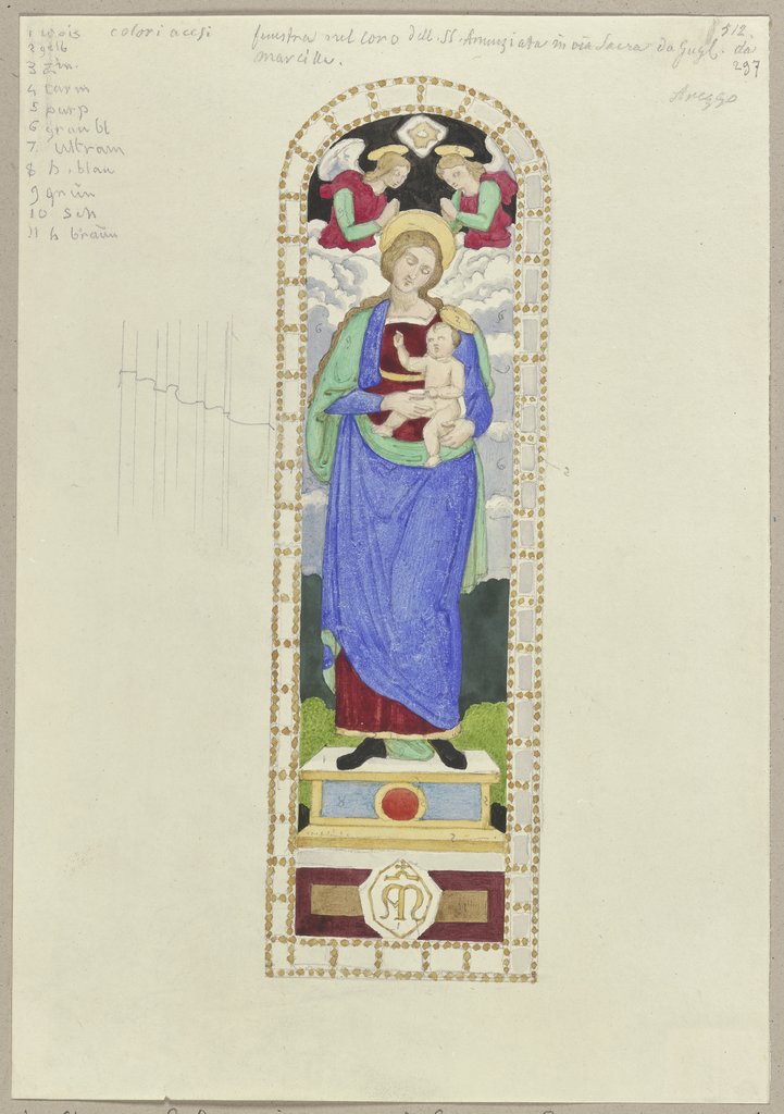 Das Chorfenster von Santissima Annunziata zu Arezzo, Johann Anton Ramboux