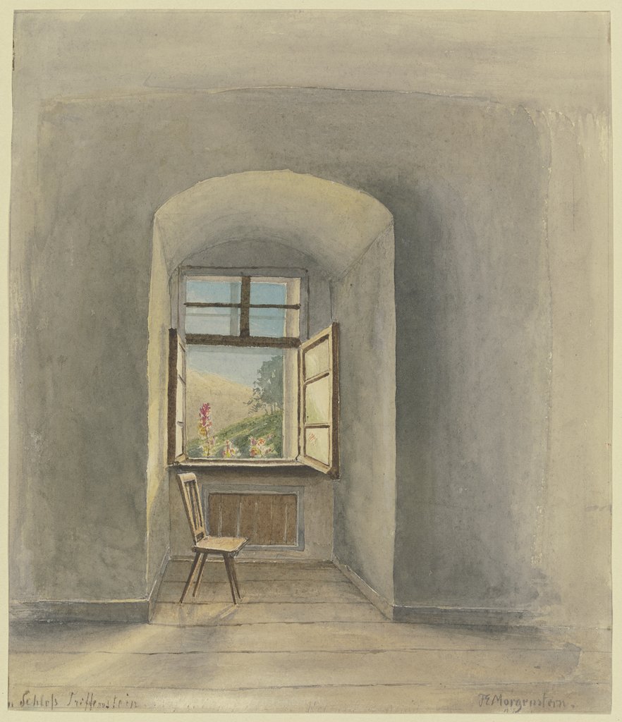 Fenster im Schloß Triffenstein am Main, Ernst Morgenstern