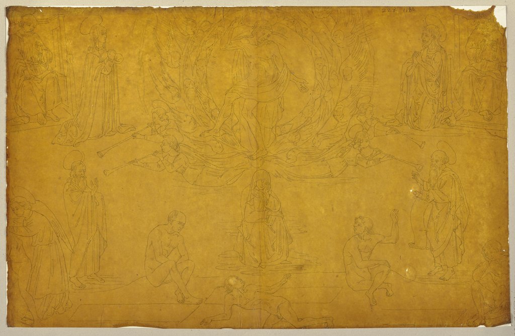 Das jüngste Gericht, Johann Anton Ramboux, nach Duccio di Buoninsegna