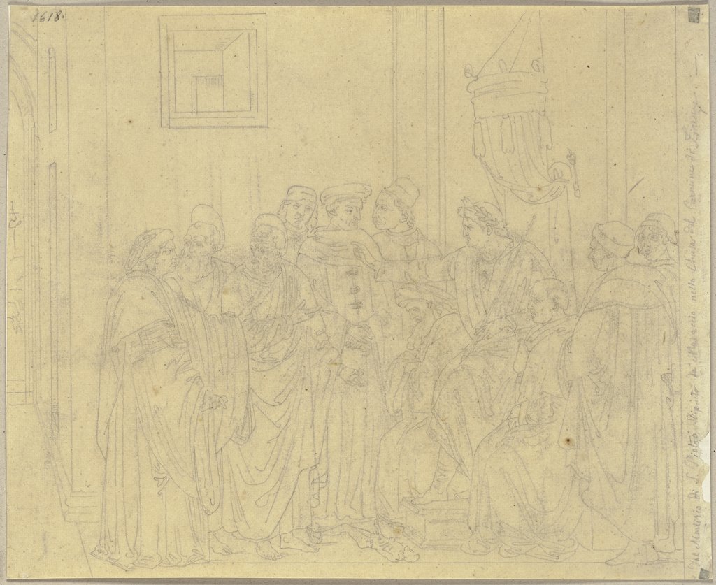 Aus dem Leben der Heiligen Petrus und Paulus in Santa Maria del Carmine in Florenz, Johann Anton Ramboux, nach Masaccio