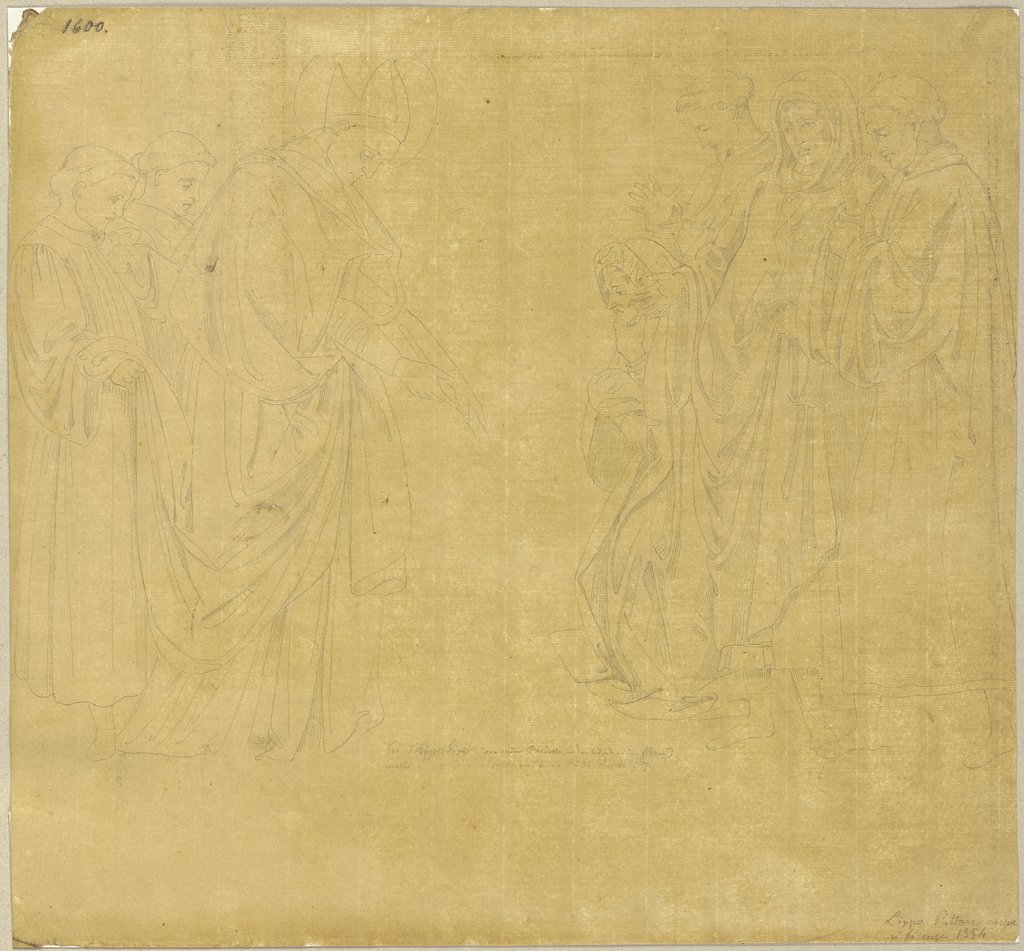 Predella in der Galerie der Akademie zu Florenz, Johann Anton Ramboux, after Filippino Lippi