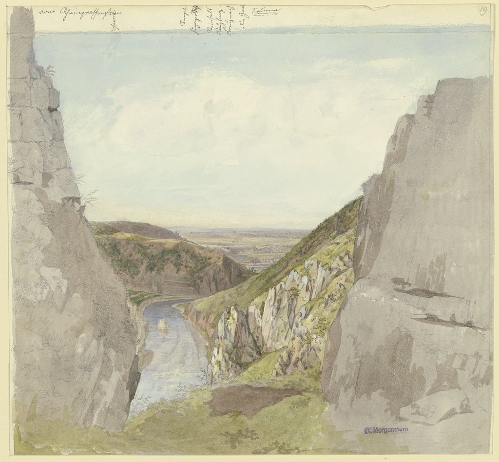 Blick vom Rheingrafenstein in das Nahetal, Carl Morgenstern